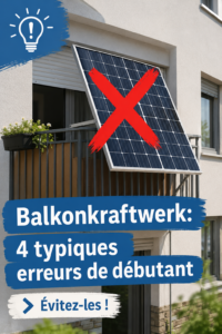 Installation d'une mini centrale solaire sur un balcon en milieu urbain