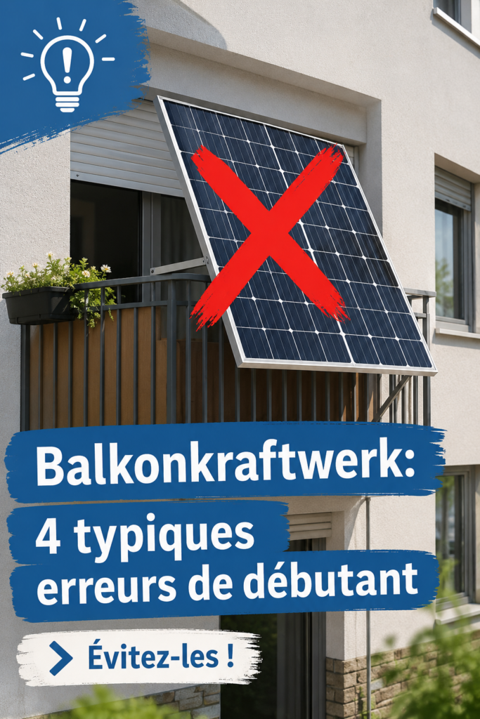 Installation d'une mini centrale solaire sur un balcon en milieu urbain