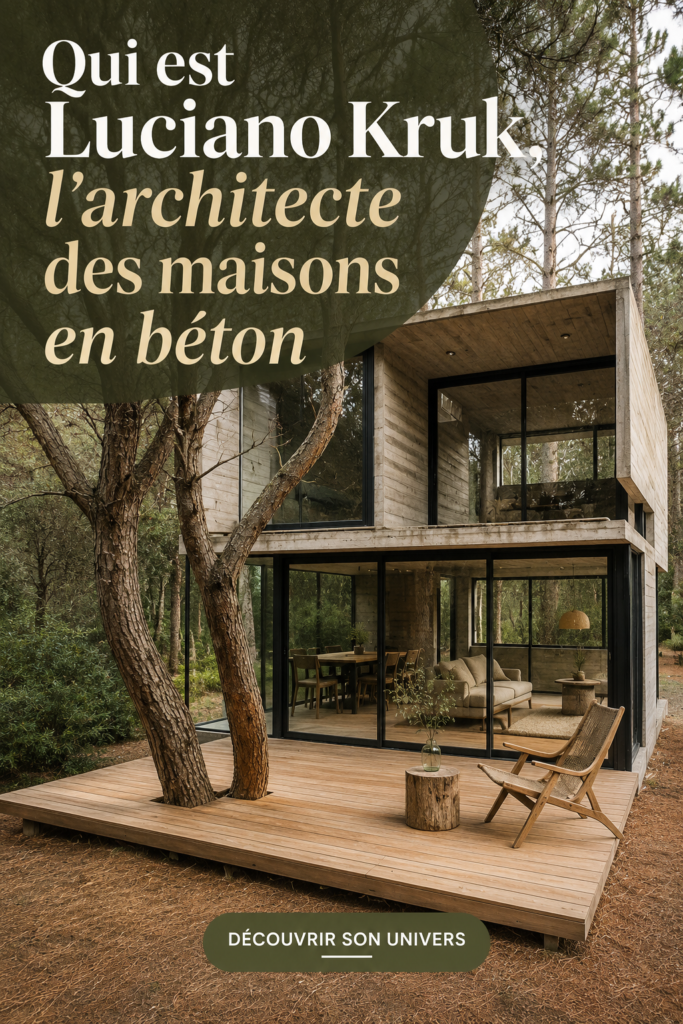 Maison contemporaine en béton conçue par l'architecte Luciano Kruk