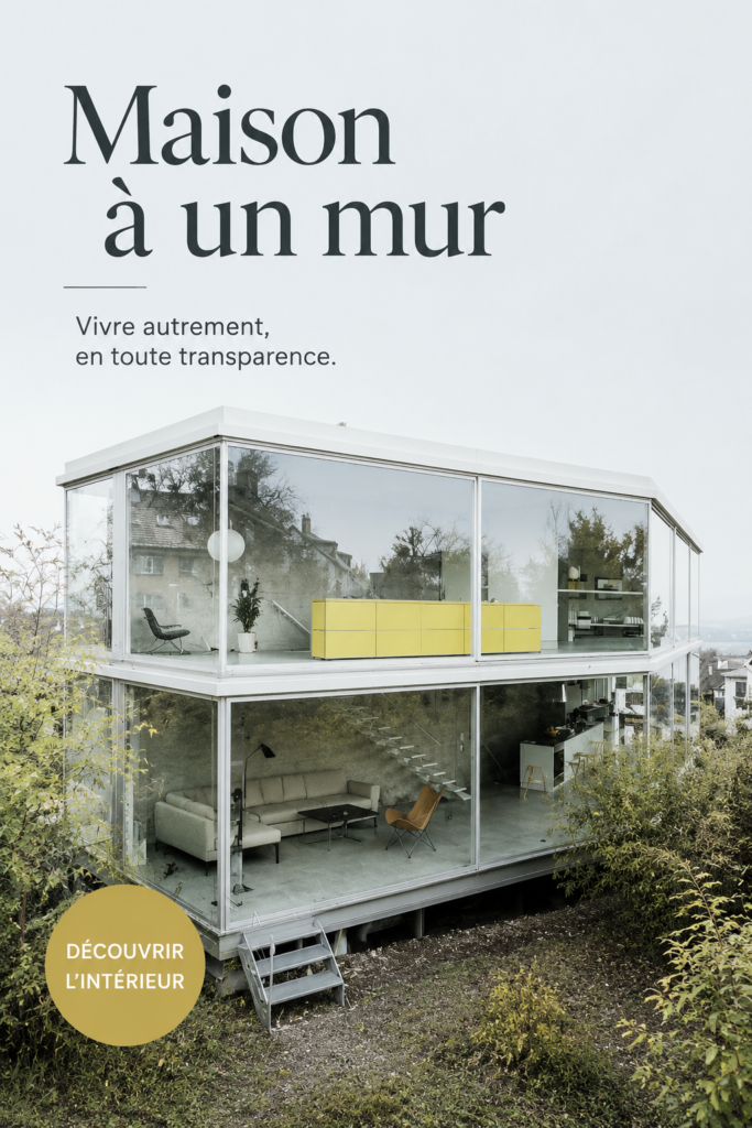 Une belle maison à un mur avec une entrée lumineuse
