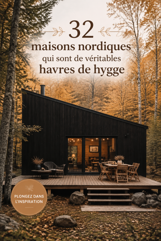 Maison nordique au style hygge avec des éléments chaleureux et naturels