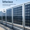 Installations de modules photovoltaïques bifaciaux sur une maison moderne