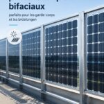 Installations de modules photovoltaïques bifaciaux sur une maison moderne