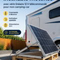 Installation d'un panneau solaire motorisé sur un fourgon aménagé