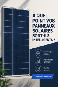 Panneaux solaires sur un toit moderne, optimisés pour la performance