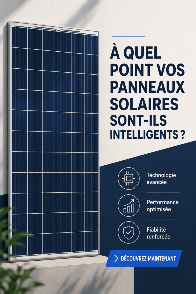 Panneaux solaires sur un toit moderne, optimisés pour la performance