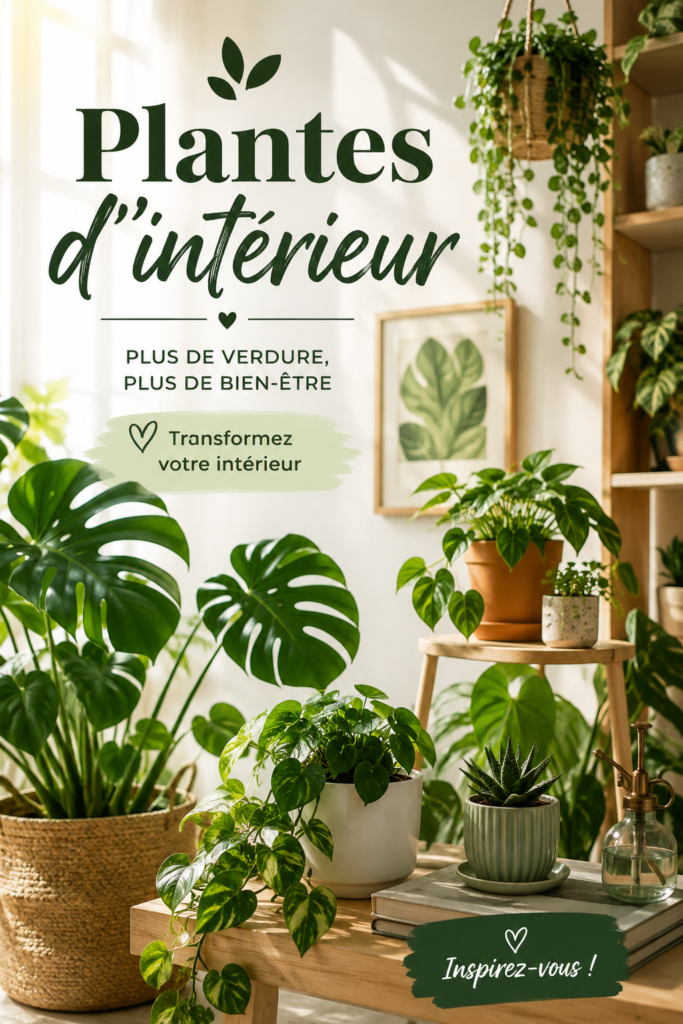 Un salon décoré avec diverses plantes d'intérieur vertes et luxuriantes.