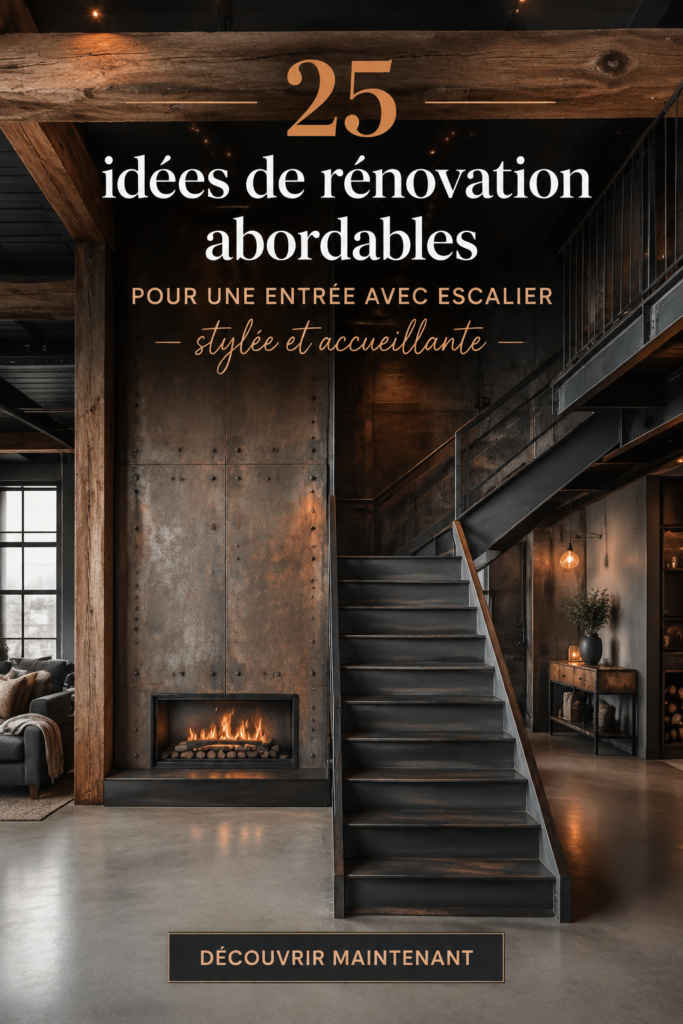 Entrée relookée avec style et rangement pratique