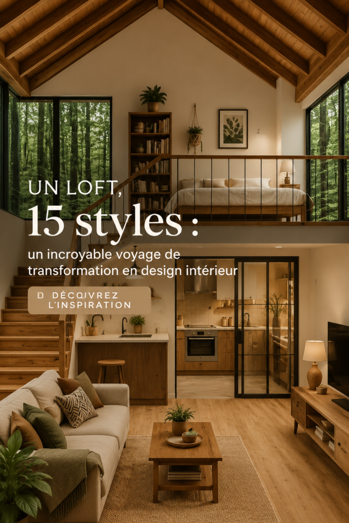 Un loft transformé en un espace moderne et chaleureux