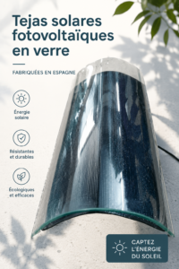 Maison moderne avec tuiles solaires en verre sur le toit