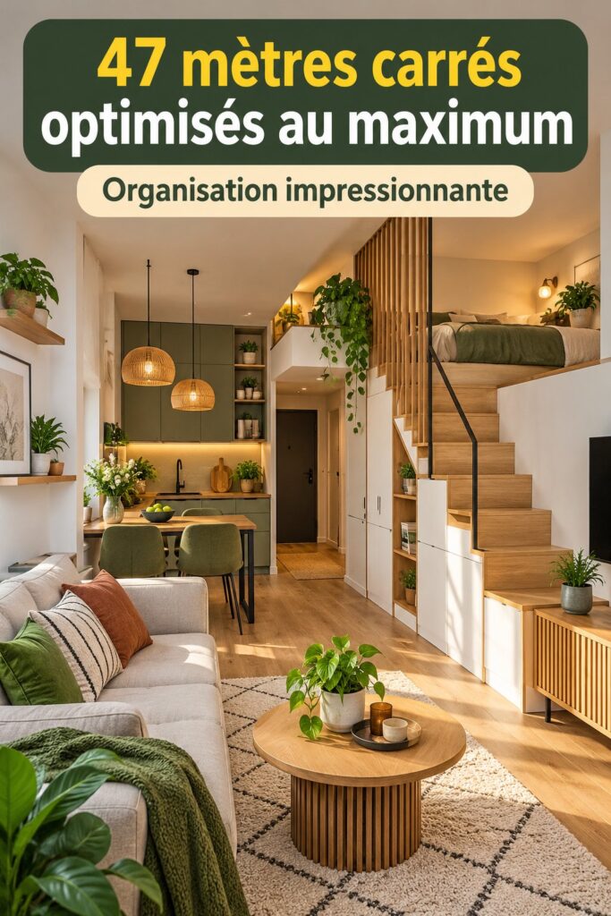 Visite d'un appartement optimisé de 42m² avec un aménagement pratique.
