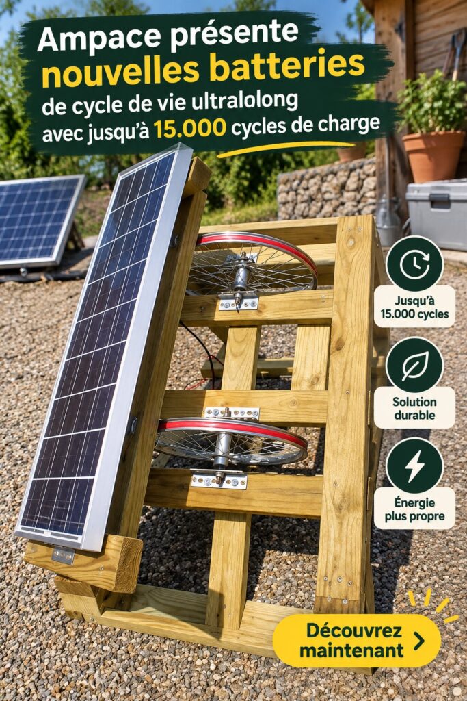 Illustration d'une batterie performante pour la maison, promouvant un usage durable.
