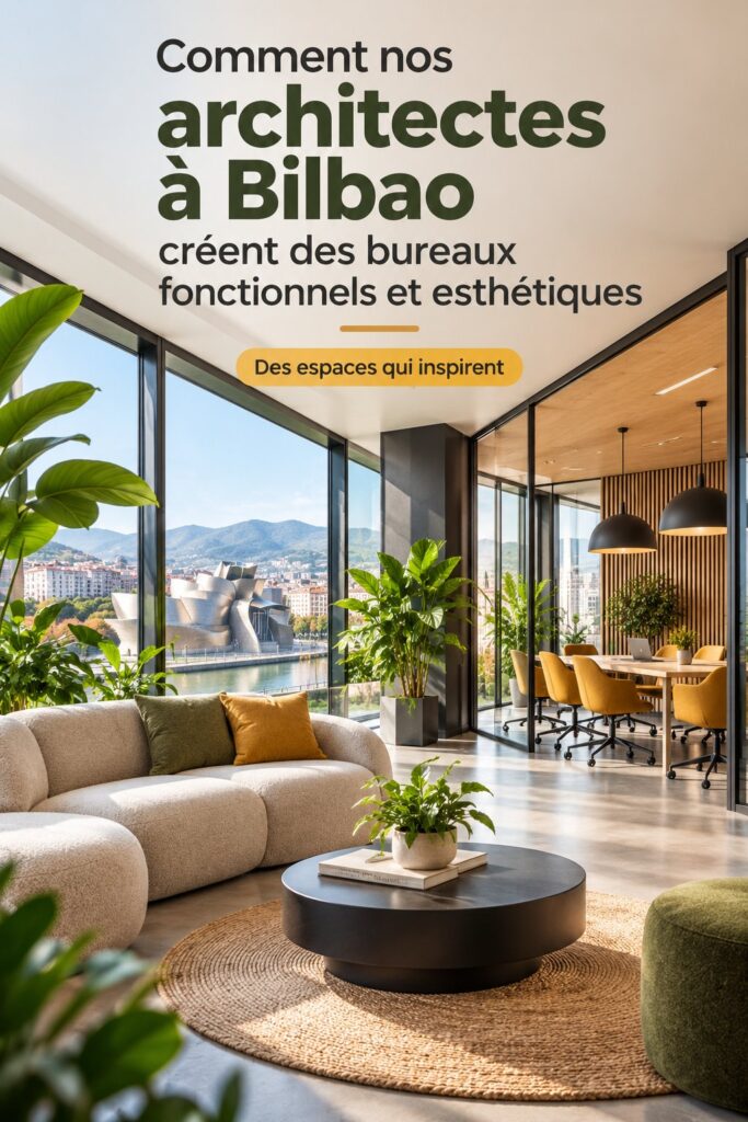 Bureau moderne avec un design épuré et une belle décoration intérieure.