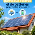 Installation de panneaux solaires sur le toit d'une maison.
