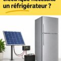 Réfrigérateur moderne à faible consommation d'énergie dans une cuisine chaleureuse.