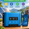 Un panneau solaire sur le toit d'une maison moderne