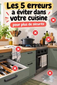 Cuisine moderne avec des rangements bien organisés et des couleurs chaleureuses