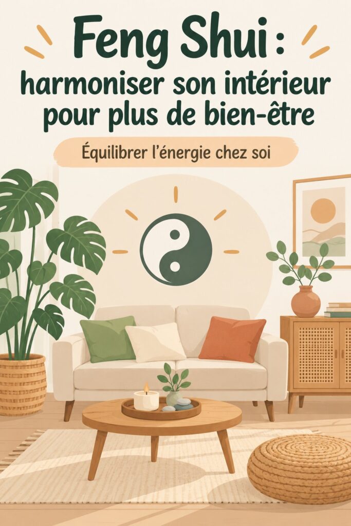 Un intérieur lumineux et harmonieux agencé selon les principes du Feng Shui.