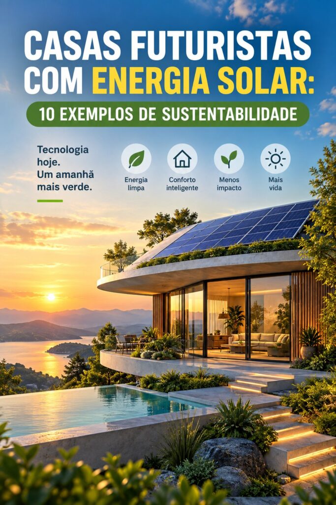 Maison futuriste utilisant des panneaux solaires dans un cadre moderne.