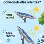 Installation de panneaux solaires orientés au sud sur un toit ensoleillé.