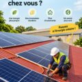 Panneaux solaires sur le toit d'une maison classique, installés pour une énergie durable.