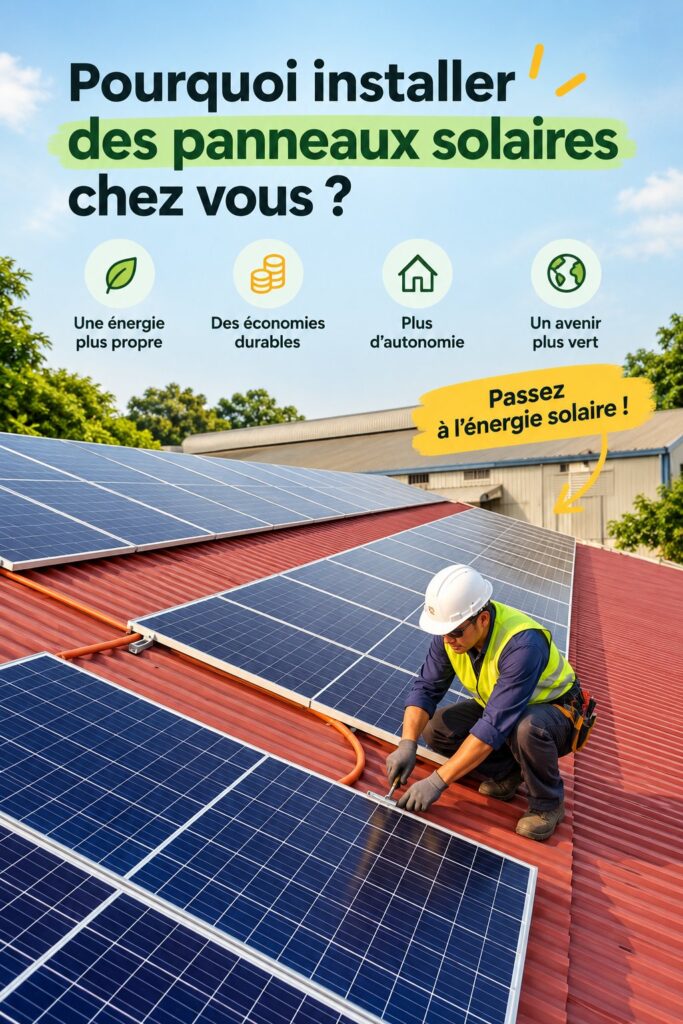 Panneaux solaires sur le toit d'une maison classique, installés pour une énergie durable.