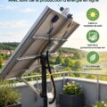 Installation d'un suivi solaire à double axe sur un toit avec monitorage en ligne