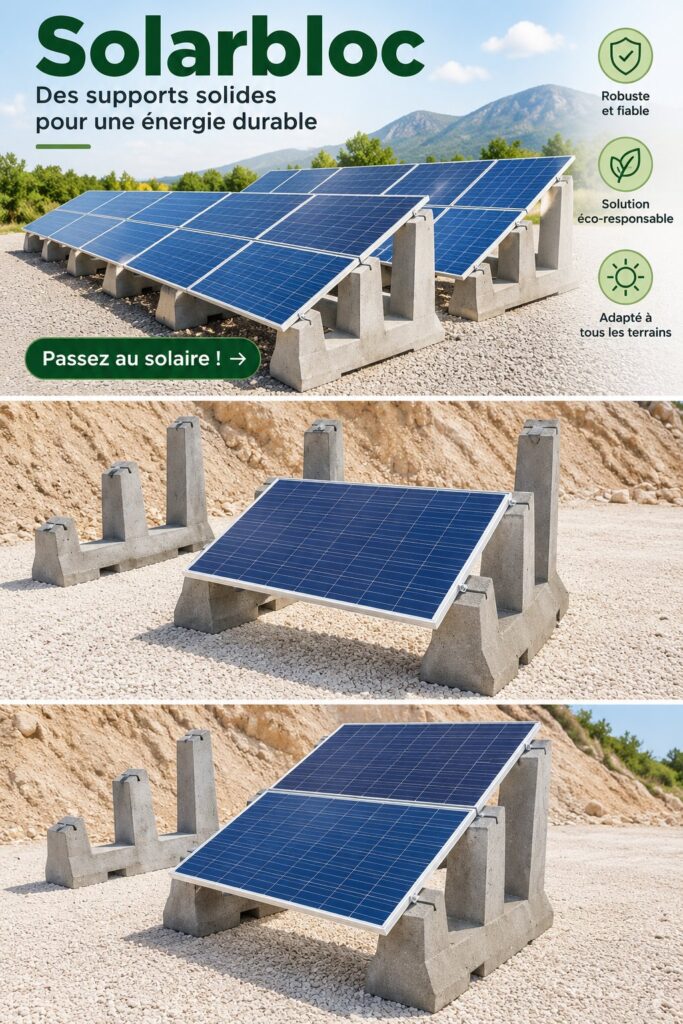 Support solaire installé dans un jardin fleuri