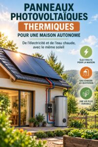 Installation d'un système photovoltaïque sur une maison moderne avec panneaux solaires sur le toit