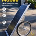 Tiny house mobile moderne avec panneaux solaires sur le toit
