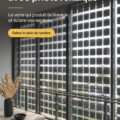 Intérieur moderne avec des éléments en verre photovoltaïque