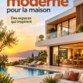 Maison avec architecture moderne, lignes épurées et grandes fenêtres