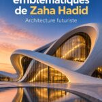 Vue d'un bâtiment emblématique de Zaha Hadid avec ses lignes fluides