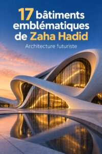 Vue d'un bâtiment emblématique de Zaha Hadid avec ses lignes fluides