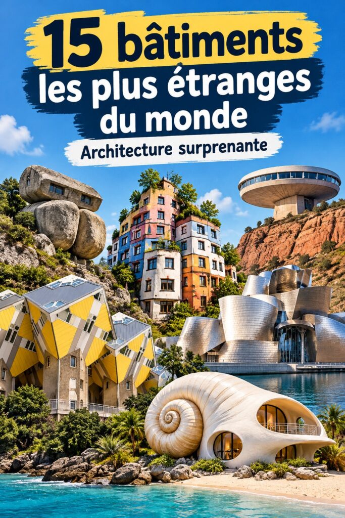 Une vue panoramique d'un édifice architectural insolite qui inspire la créativité déco.