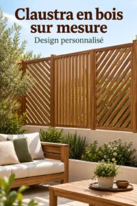 Celosia en bois élégante intégrée dans une décoration intérieure chaleureuse.