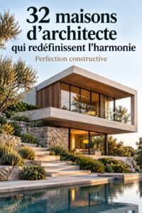 Une maison d'architecte moderne avec des lignes épurées et une grande luminosité
