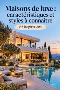 Vue extérieure d'une maison de luxe moderne avec piscine