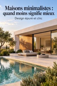 Intérieur d'une maison minimaliste avec des lignes épurées et un décor simple