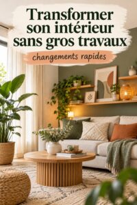 Un salon moderne réaménagé avec goût sans gros travaux